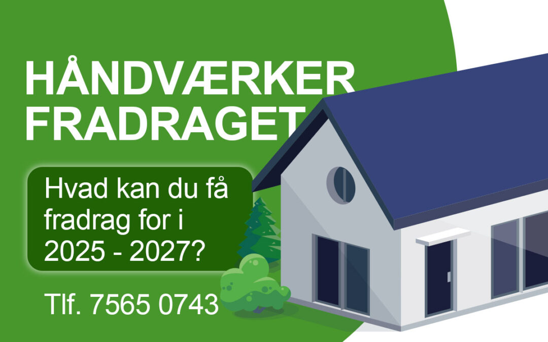 Håndværkerfradraget fra 2025 til og med 2027